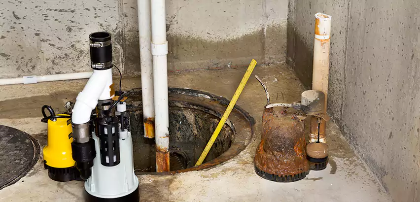 Installing Sump Pump in Finished Basement in Hampton, VA